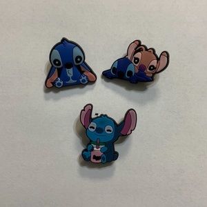 stitch croc charm